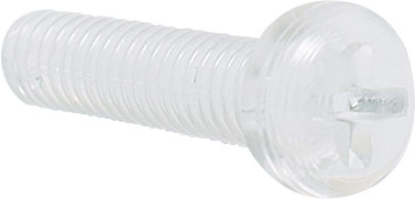Screws, Bolts & Nuts M3 x 25mm Pan Pozi Polycarbonate Bolt Pk 100 H2942