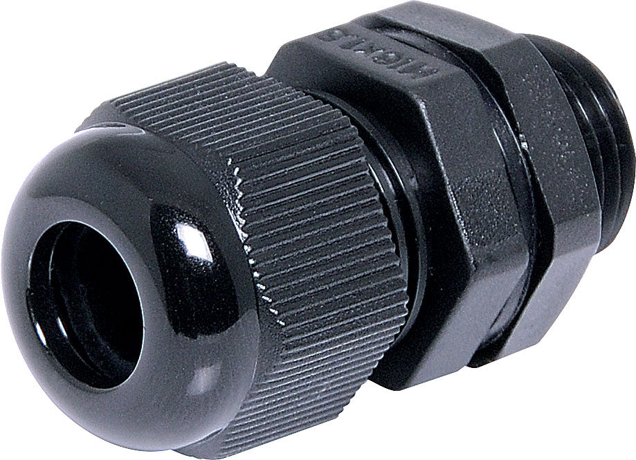 Cable Gland 3-6.5mm MG12 Black IP68 Nylon H4380