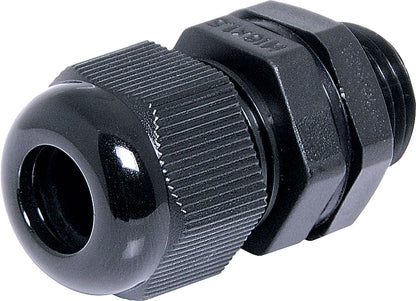 Cable Gland 3-6.5mm MG12 Black IP68 Nylon H4380