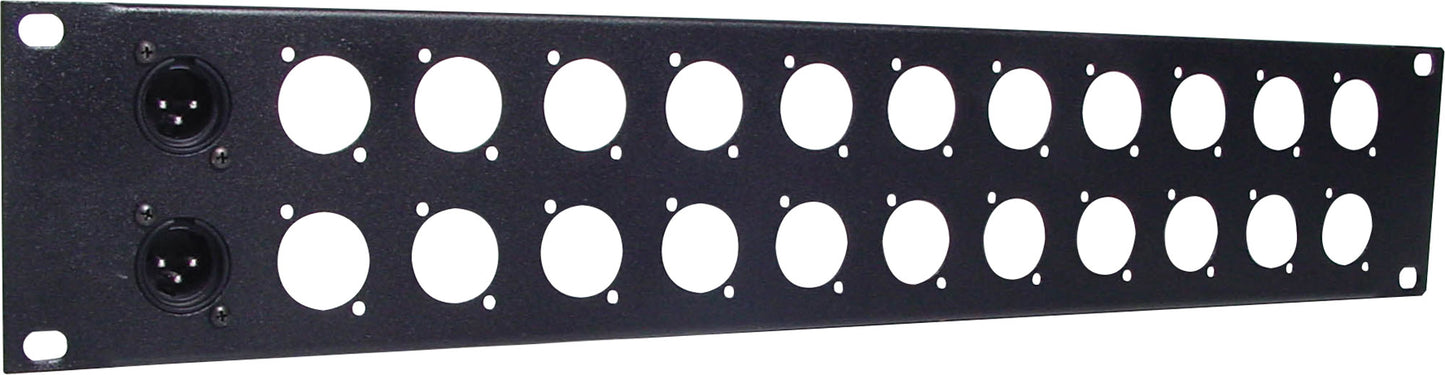 Rack Panels 2U 24 Way 'D' Series Connector 19