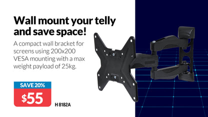 TV & Monitor Brackets Articulated Flat Screen 26”- 42” H8182A