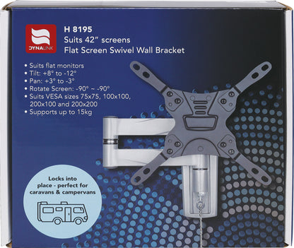 TV Bracket 26-42" Articulated Locking Caravan H8195