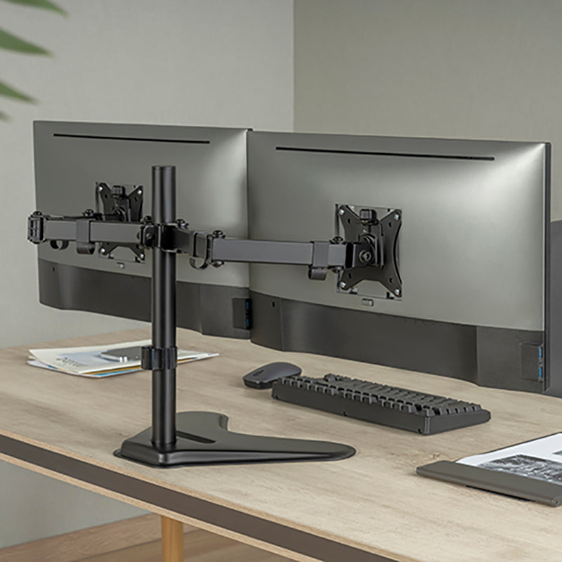 TV & Monitor Brackets Dual Monitor Desk Stand To Suit 17-32" Screens H8223