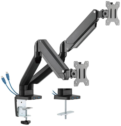 TV & Monitor Brackets 100mm Dual VESA Desk Mount LCD Bracket with USB H8232B
