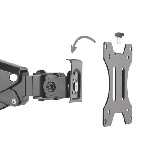 TV & Monitor Brackets 100mm Dual VESA Desk Mount LCD Bracket with USB H8232B