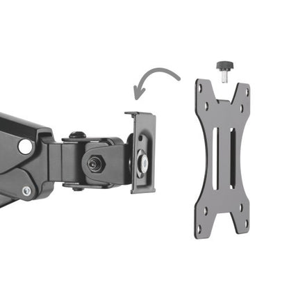 TV & Monitor Brackets 100mm Dual VESA Desk Mount LCD Bracket with USB H8232B