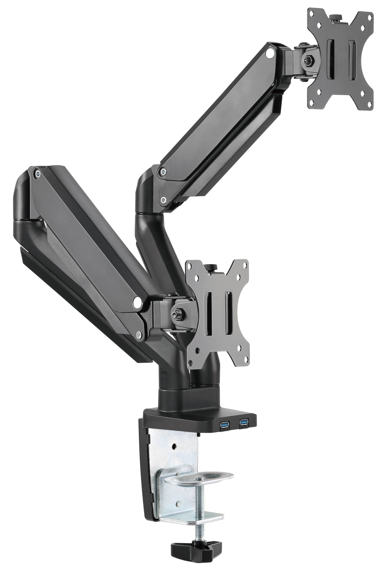 TV & Monitor Brackets 100mm Dual VESA Desk Mount LCD Bracket with USB H8232B