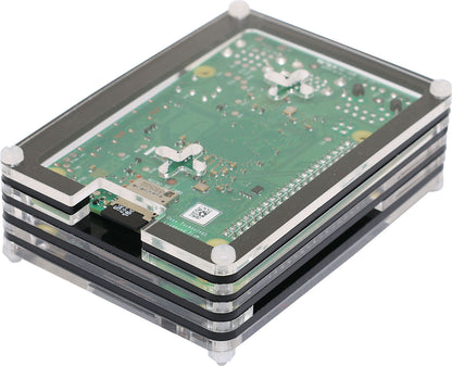 Raspberry Pi Acrylic Raspberry Pi 4 Case with Cooling Fan H8958