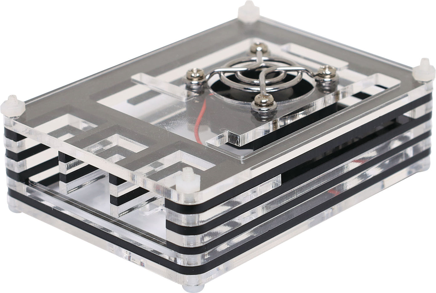 Raspberry Pi Acrylic Raspberry Pi 4 Case with Cooling Fan H8958