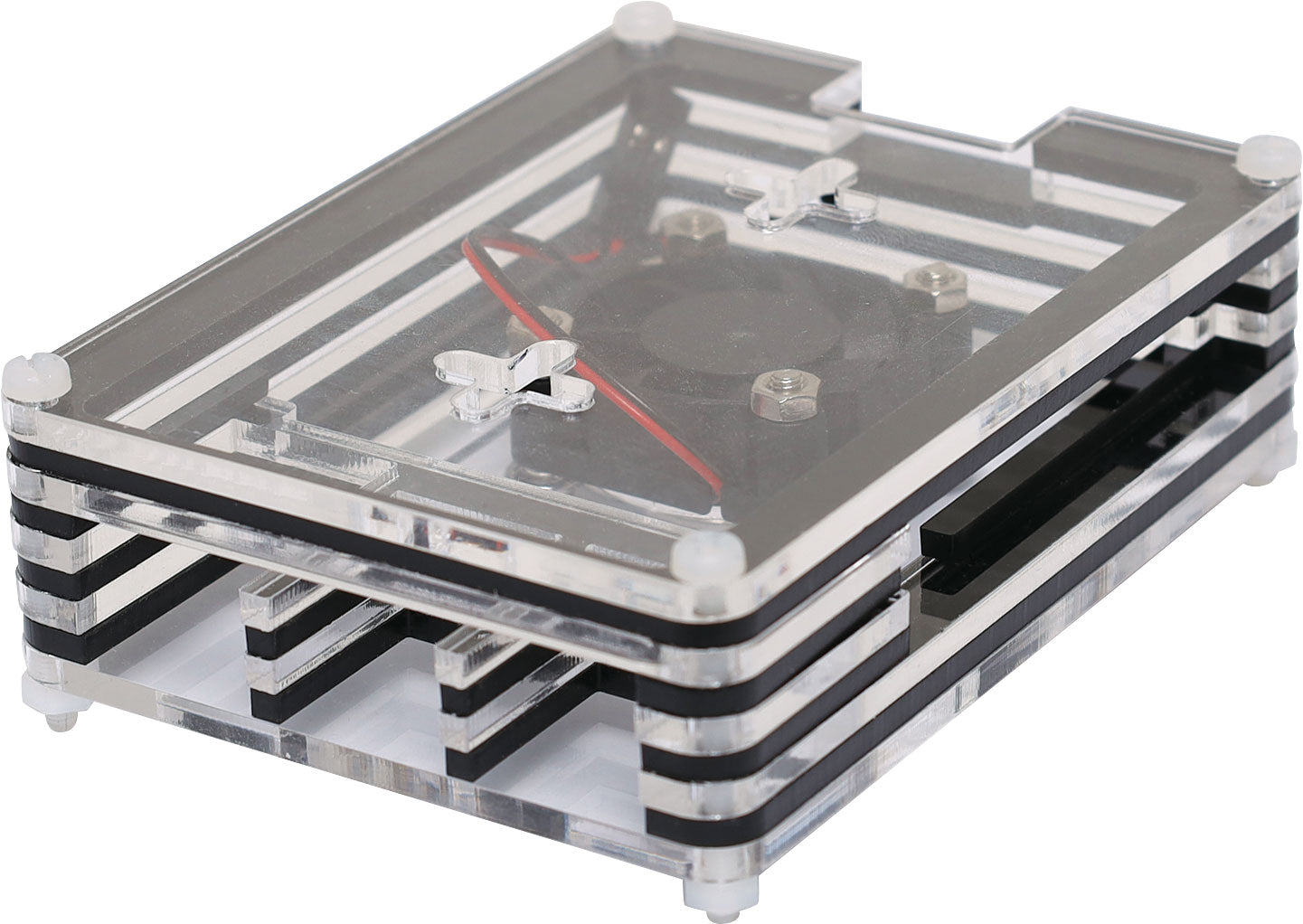 Raspberry Pi Acrylic Raspberry Pi 4 Case with Cooling Fan H8958