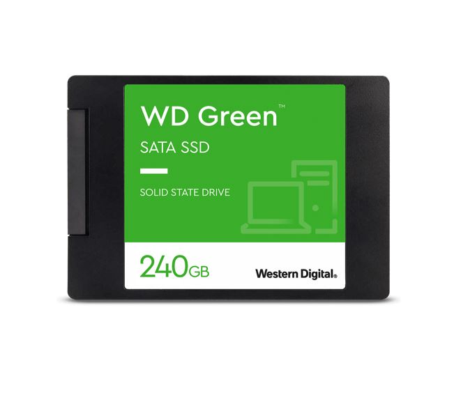 Western Digital WD Green 240GB 2.5' SATA SSD 545R/430W MB/s 80TBW 3D NAND 7mm 3 Years Wty ~WDS240G2G0A HBWD-GR25-240G2