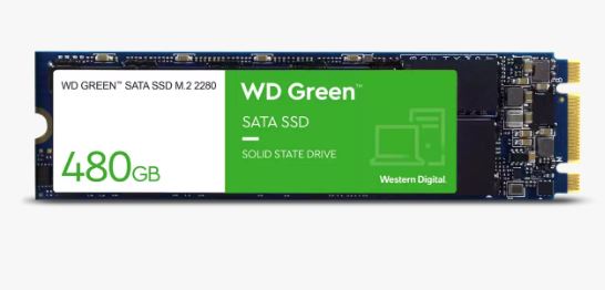 Western Digital WD WDS480G3G0B Green SATA M.2 2280 SSD 480GB 3-Year Limited Warranty HBWD-GRM2-480G3