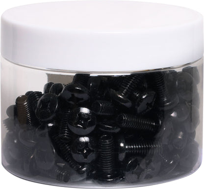 Screws, Bolts & Nuts M6 Black Pan Pozi Rack Bolt Jar 100pcs HC5391B
