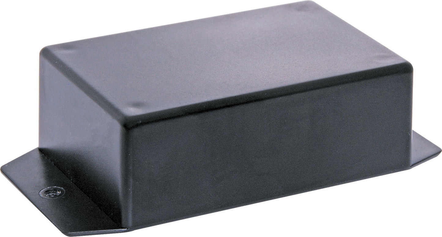Enclosures & Boxes UB5 (82Lx54Wx30Hmm) Black ABS Flanged Jiffy Box HF0205
