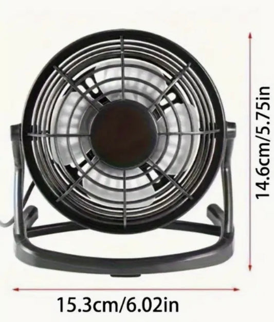 Fan USB Desk With 360 Adjustable Settings - Black HG4097136