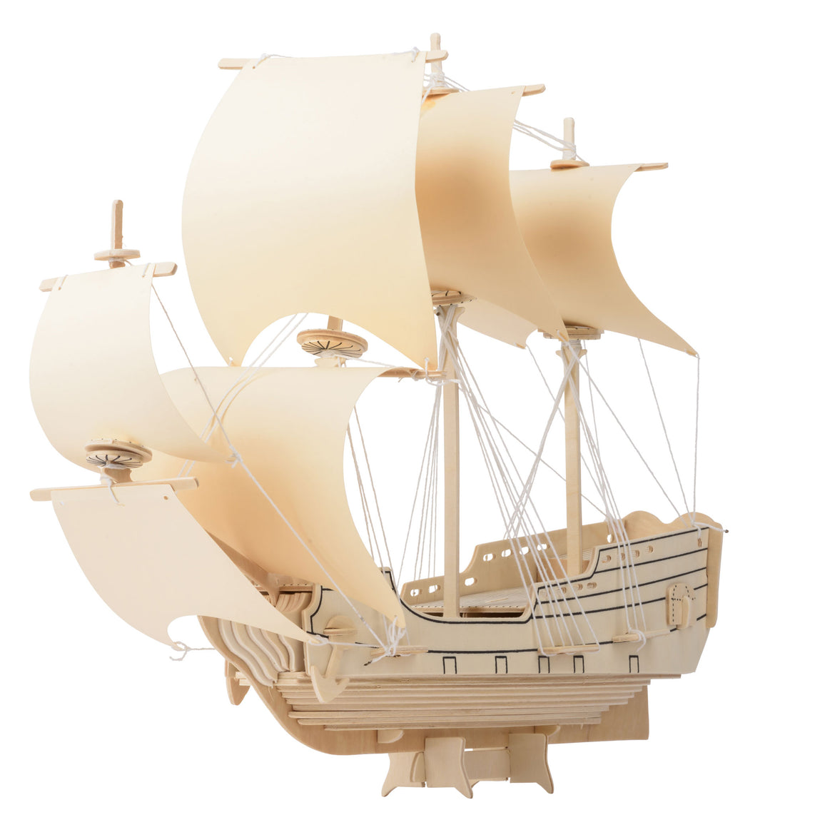 Hms Endeavour Wood Ship Build Kit Hj-1026