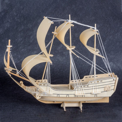 Hms Endeavour Wood Ship Build Kit Hj-1026