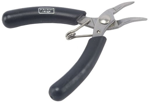 Pliers Micro 100mm Stainless Steel Bent Tip HT1975