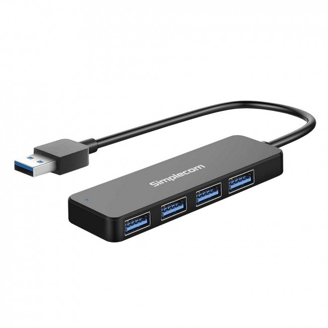 Simplecom CH342 USB 3.0 (USB 3.2 Gen 1) SuperSpeed 4 Port Hub for PC Laptop HXSI-CH342