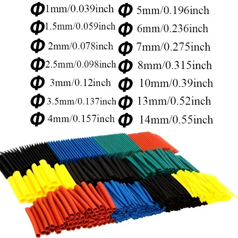 Heat Shrink Tubing 210pc Assorted Bag T4GMQ06G0Q4/210