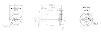 Robotics 4.5V Low Torque F260 Hobby Motor J0026