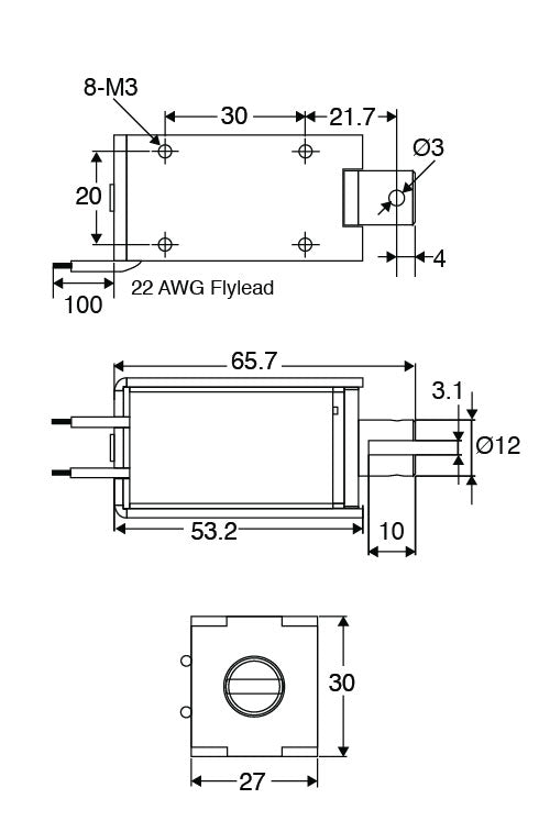 Solenoid 12V Pull Type J0902