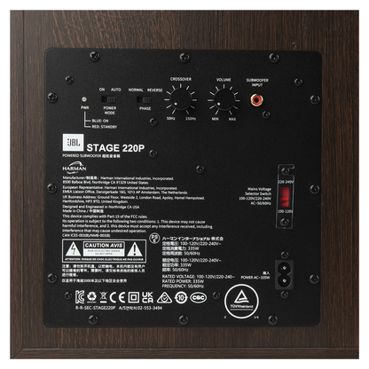 JBL Stage 2 220P Subwoofer 12in Black STAGE2220PBLK