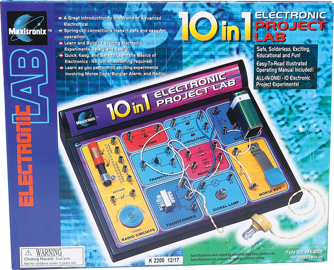 Basic Electronics Practical Kit Educational Electronics 10 In 1 Electronics Lab Kit K2200 – Leading ...