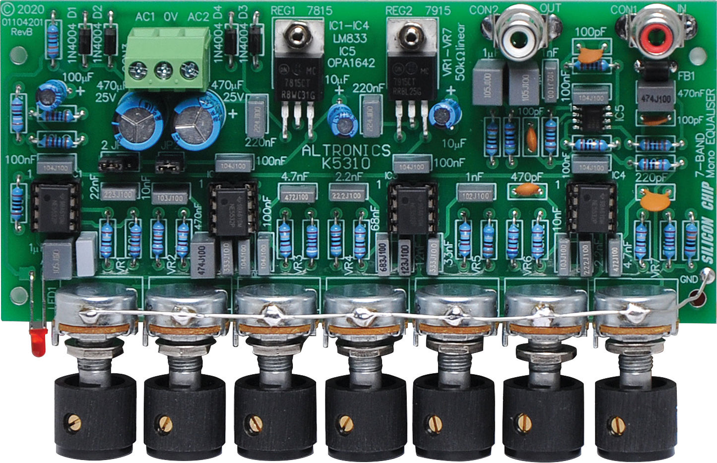 Audio Kits 7 Band Mono Equaliser Kit K5310