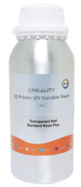 3D UV Resin Creality Transparent Red 500ml K8495