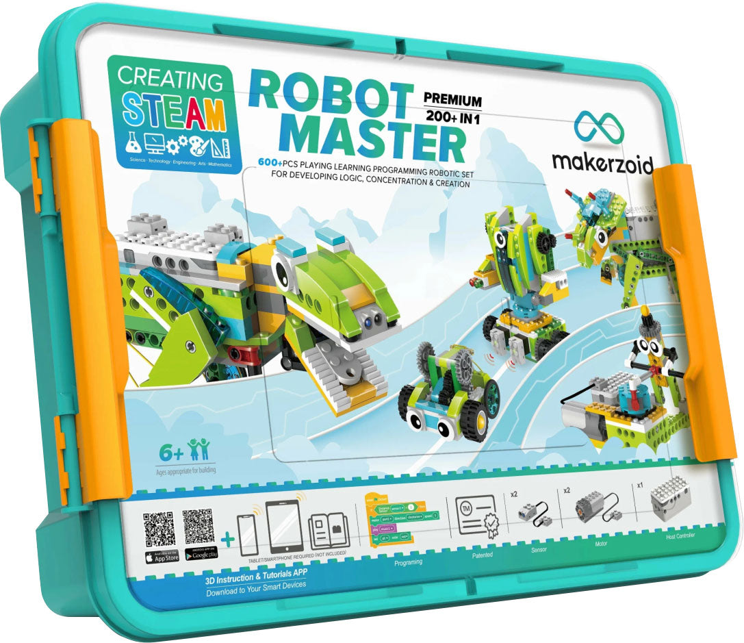 Makerzoid Robot Master Premium Set 200 In 1 Learning Kit K8673