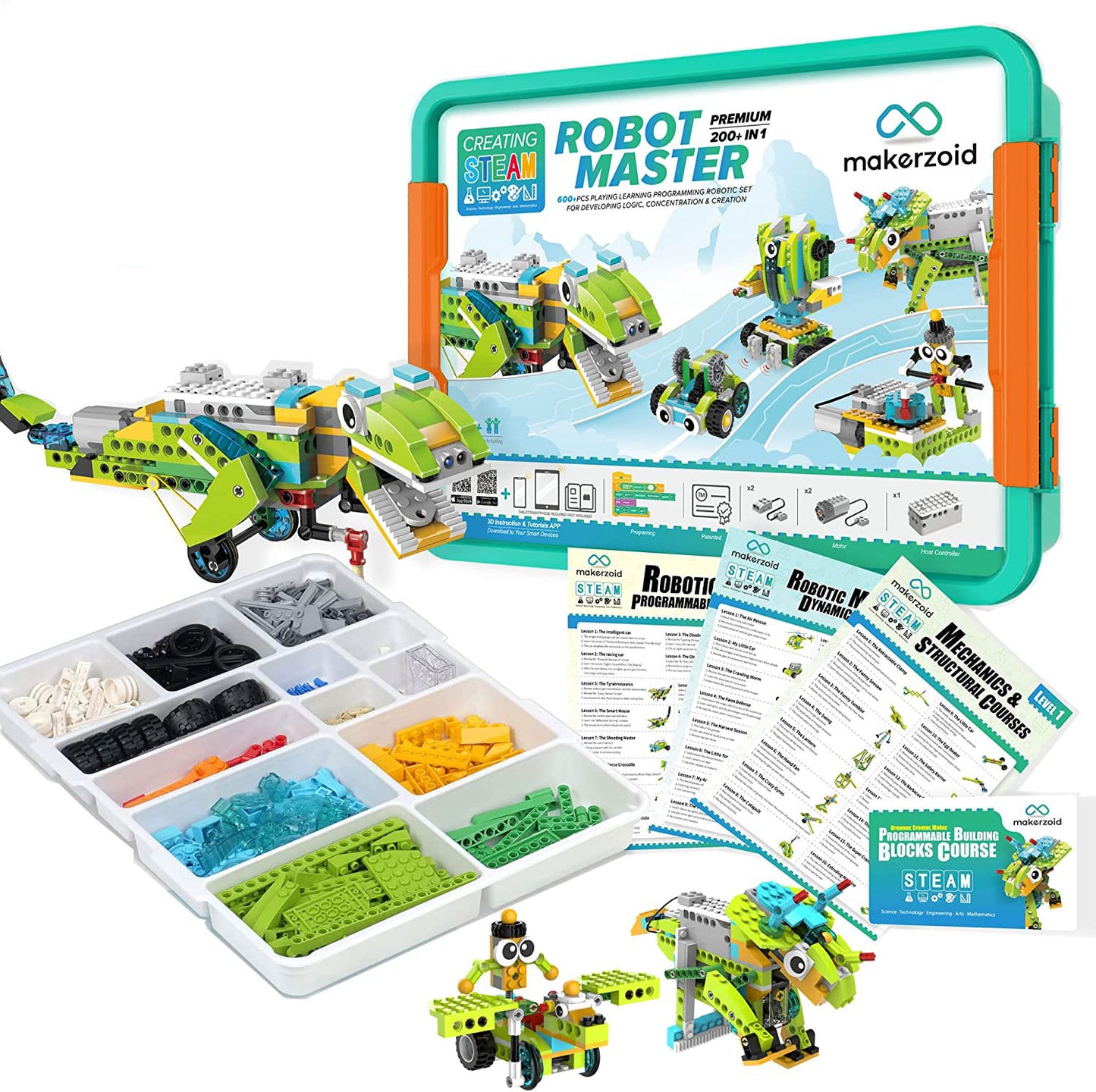 Makerzoid Robot Master Premium Set 200 In 1 Learning Kit K8673