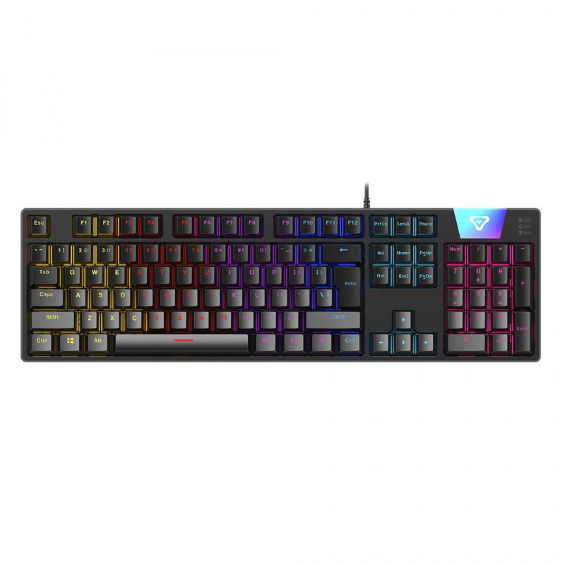 LASER Gaming LED Full Size Mechanical Wired Keyboard KB-MEK101-BK