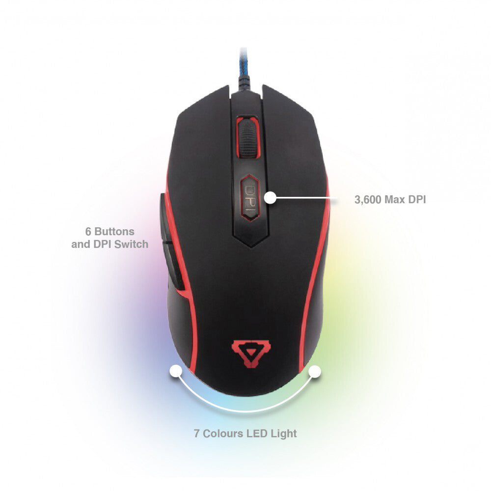 LASER PC Gaming Combo KBX-PCGACOM-L