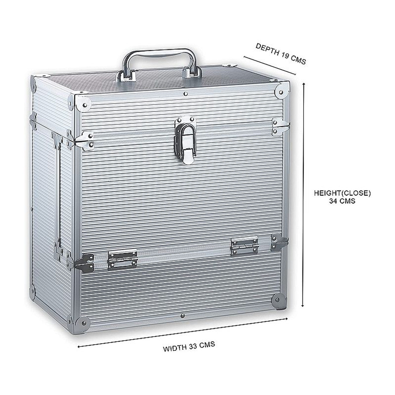 Record Carry Case Aluminium 12" Vinyl KXRM03