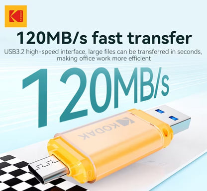 Kodak 64GB Type-C+USB3.2 Dual Interface Flash Drive T28M076Q10964W