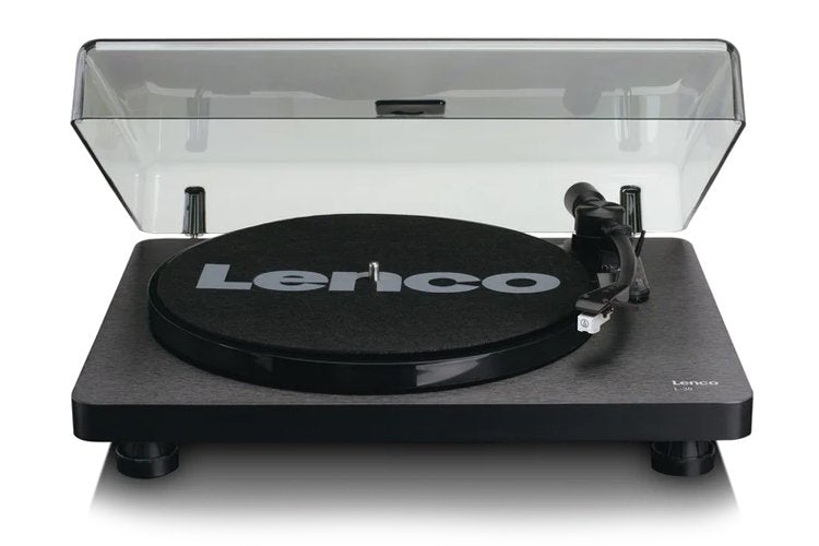 Lenco Wooden Turntable Mmc Cartridge Usb 33/45 Switchable Preamp L30-BK