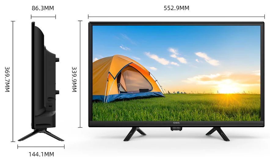 CHIQ 23.6" LED LCD 12VDC Smart TV L24D6CH