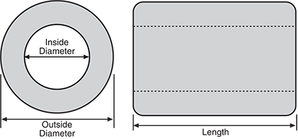 Inductors & Ferrites 12.3mm Ferrite Suppression Bead L4810A