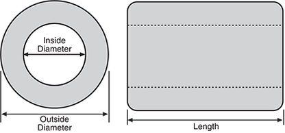 Inductors & Ferrites 4mm Ferrite Suppression Bead L5250A