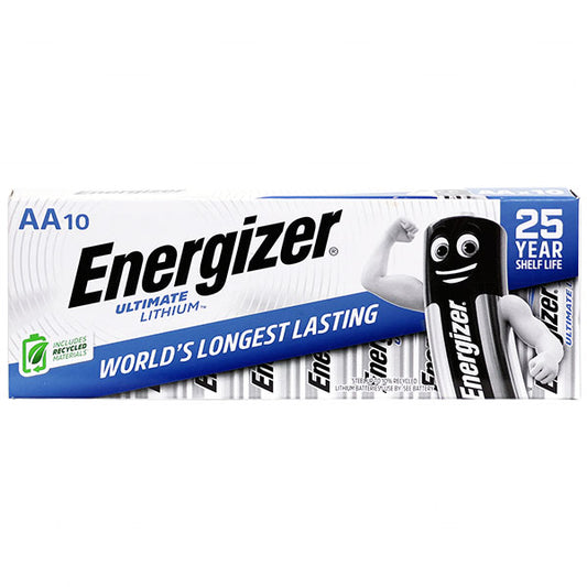 Energizer AA Ultimate Lithium Battery 10pk L91-DP10