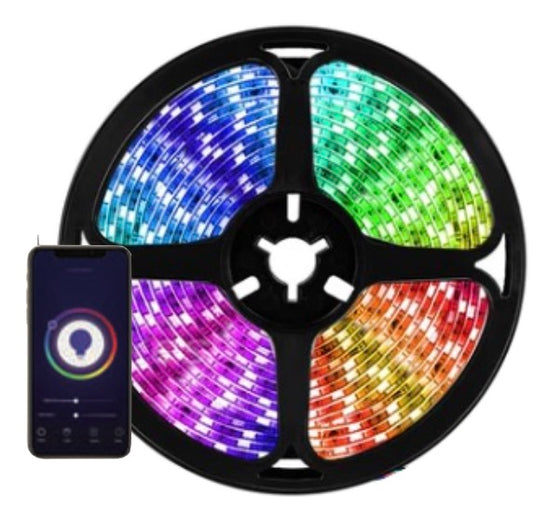 LED Strip Lighting RGB Wi-Fi Controlled Adhesive Kit X3227