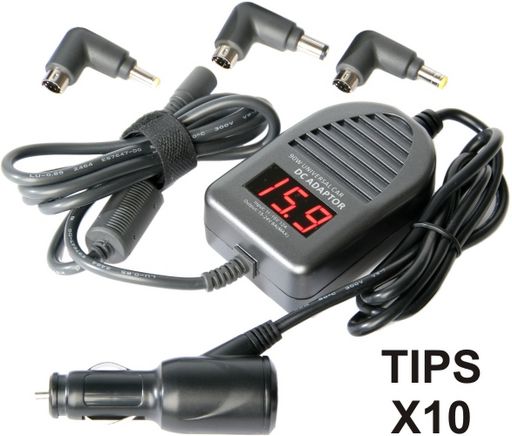 BC10 Universal Dc Car 90w Power Adaptor 10 Tips LS-CR90AA