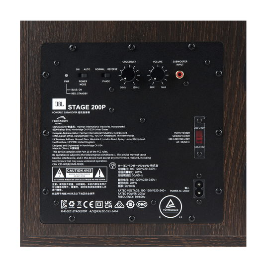 JBL Stage 2 200P Subwoofer 10in Black STAGE2200PBLK