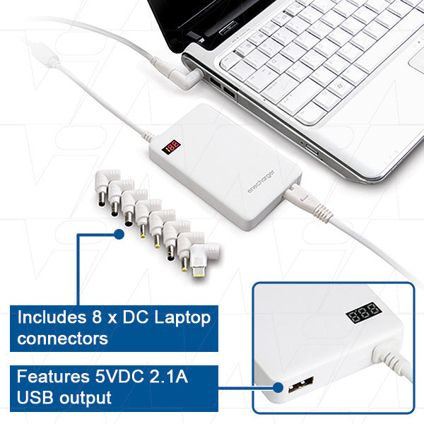 Enecharger Laptop PSU 90W 6A Max Universal LT-AC90