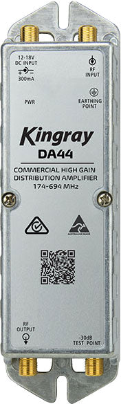 Kingray DA44 TV Signal Distribution Amplifier LX2081A