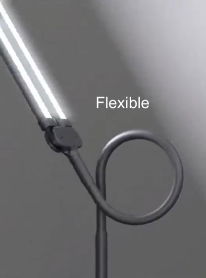 Lamp Double Head Clip-on LED Desk Lamp Black FM124047