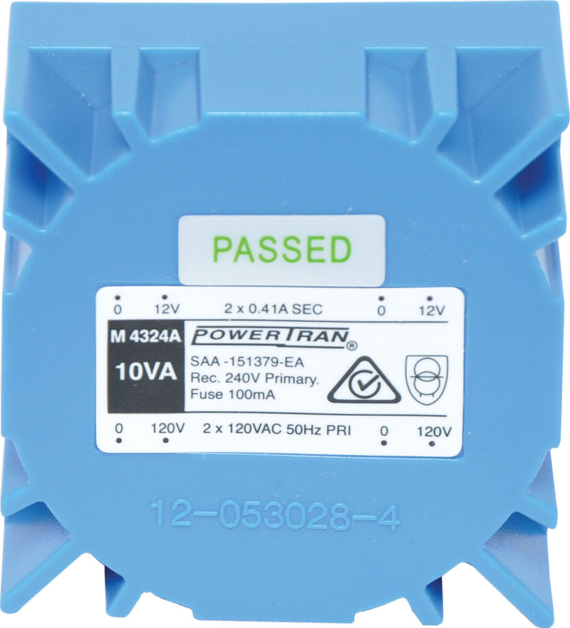 Transformer 12 + 12 PCB 10VA Toroidal M4324A