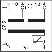 Transformer 10VA 9+9V PCB M7258