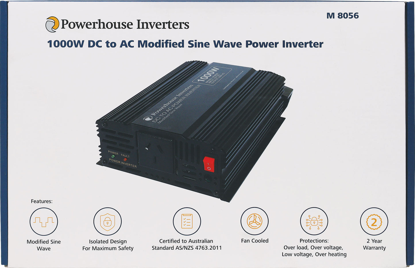 DC-AC Power Inverter 600W 12V DC To AC Modified Sine Wave Power Inverter M8056